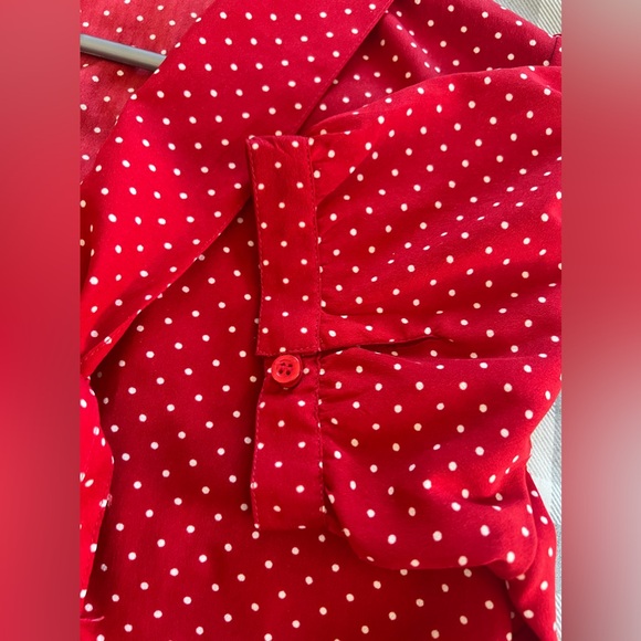 TRISTAN 1950’s inspire Polka Dots Shirt - Picture 6 of 7